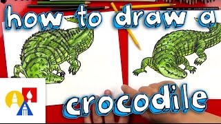 How To Draw A Realistic Crocodile [upl. by Uri]