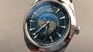 Omega Seamaster Aqua Terra 150M GMT Worldtimer 22010432203001 Omega Watch Review [upl. by Thenna108]