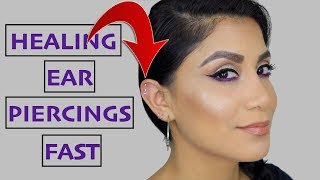 TIPS ON HEALING EAR PIERCINGS FAST  MagdalineJanet [upl. by Zuzana]