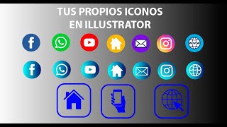 ICONOS EN iLLUSTRATOR [upl. by Bab]