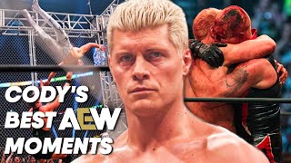 10 Best Cody Rhodes Moments In AEW  partsFUNknown [upl. by Nairdna]