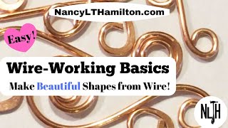 Wire Working Basics How to create beautiful shapes from wire [upl. by Aisetal]