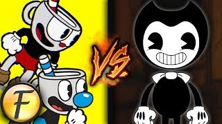 CUPHEAD amp MUGMAN VS BENDY RAP BATTLE ► by FabvL [upl. by Amsirp]