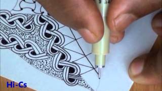 ABC of Zentangle H Video [upl. by Ennaul]