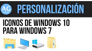 Iconos de Windows 10 para Windows 7 32 y 64 bit  IconPack Installer [upl. by Frederik375]