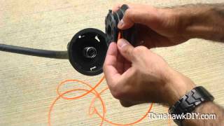 How to Reload Trimmer String weed wacker line [upl. by Roice476]