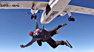 JUMPING FROM A PLANE  FIRST SKYDIVE  100000 SUBSCRIBERS  GoPro Tandem Skydive from BN2 Islander [upl. by Rasec167]