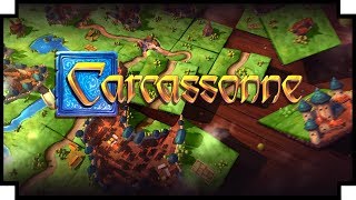 Carcassonne  Worker  Tile Placement Digital Boardgame [upl. by Geilich516]