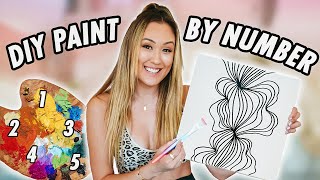 How to Make DIY quotPaint By Numberquot Art At Home [upl. by Oiratno]