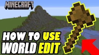 Minecraft How To Use World Edit Commands Building Basics Tutorial [upl. by Hamehseer364]