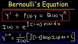 Bernoullis Equation For Differential Equations [upl. by Adni]