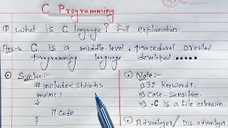 Introduction to C Language Hindi  What is C full Explanation [upl. by Assenab34]