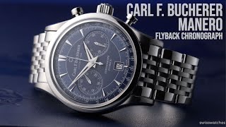 Carl F Bucherer Manero Flyback Chronograph in Blue [upl. by Kimmy]