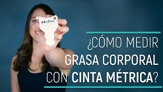 ¿Cómo medir la grasa corporal con cinta métrica  Método fácil para MUJERES [upl. by Hoyt]