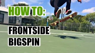 SKATE HACKS How to Frontside Bigspin [upl. by Akem]