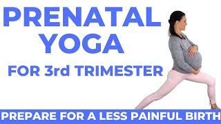 Pregnancy Yoga Third Trimester [upl. by Kcim]