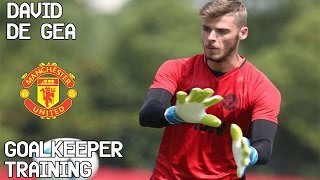 David De Gea  Goalkeeper Training  Manchester United [upl. by Ellersick]