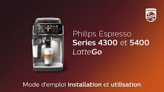 Philips 5400 series LatteGo Mode demploi installation et utilisation [upl. by Yelkcub]