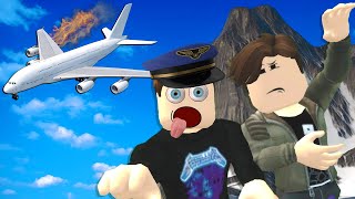 Spycakes amp I Crashed Our Plane Into a Mountain Roblox Survive a Plane Crash [upl. by Essie]