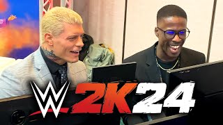 I Played WWE 2K24 vs CODY RHODES [upl. by Vernen]