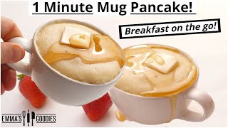 1 Minute Microwave Mug PANCAKES  Fluffy Pancakes in 1 minute  Back To School Breakfast [upl. by Eirrod819]