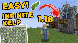 Easy automatic kelp farm JAVA  Minecraft 118 [upl. by Libre]