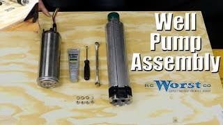 How to Assemble a Submersible Well Pump and Motor [upl. by Ilyse611]