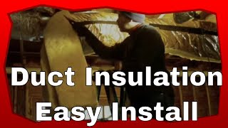 How To Install HVAC Duct Insulation Like A Pro [upl. by Notnilk]