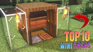 TOP 10 MINI CASAS DE TIERRA  CASAS MINECRAFT SURVIVAL [upl. by Pavel]