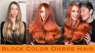 Block Color Ombre Hair [upl. by Akinas]