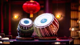 TABLA amp HANG DRUM YOGA MUSIC 》Positive Energy Music with Gentle Rain Sounds [upl. by Glorianna]