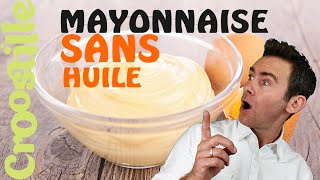 Mayonnaise SANS HUILE rapide [upl. by Dov]