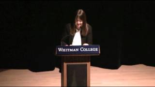 Anne Fadiman speaking at Whitman College  The Spirit Catches You [upl. by Eglanteen]