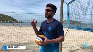 Levantamento de toque no vôlei de praia na PRÁTICA [upl. by Yrmac]