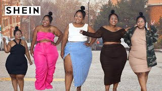 SHEIN plus size HAUL  Transitioning to Fall 2023 [upl. by Ansilma]