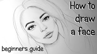 HOW TO DRAW FACES FOR BEGINNERS EASY TUTORIAL [upl. by Reivilo]