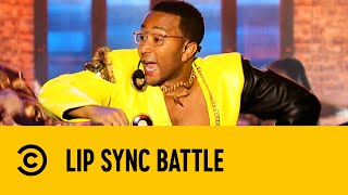 John Legend quotU Cant Touch Thisquot By MC Hammer  Lip Sync Battle [upl. by Accebber536]