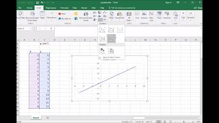 How to graph a linear equation using MS excel [upl. by Winou]