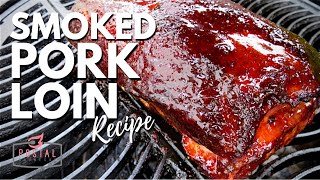 Smoked Pork Loin Recipe  How to Smoke a Pork Loin Roast [upl. by Ayala]