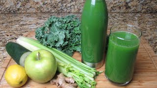 Simple Green Juice Recipe  Detoxing and Cell Rejuvenating Green Juice [upl. by Seth948]