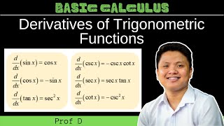 The Derivatives of Trigonometric Functions  Basic Calculus [upl. by Ynatterb]