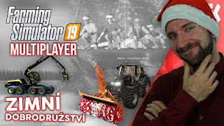 🎄 ZIMNÍ DOBRODRUŽSTVÍ  Farming Simulator 19 Multiplayer 🎄 [upl. by Salchunas369]