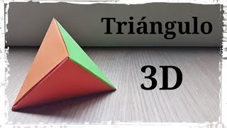 Triángulo en 3D  Origami [upl. by Timothea]