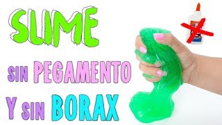 PROBANDO SLIME SIN PEGAMENTO Y SIN BORAX [upl. by Litha]