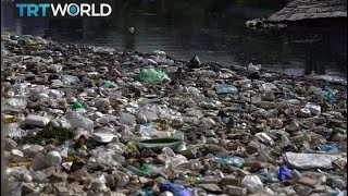 Cambodia Sewage Canal residents live among waste and rubbish [upl. by Auoz]