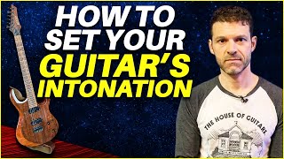 How to set your guitars Intonation [upl. by Vassili49]