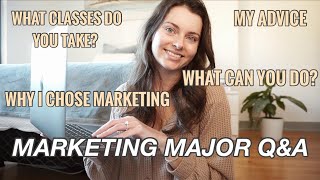 ADVICE FROM A MARKETING MAJOR GRAD  Why I Chose Marketing What Can You Do Classes  Marketing QampA [upl. by Bondy]