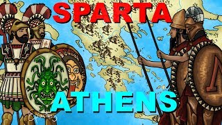 Athens vs Sparta Peloponnesian War explained in 6 minutes [upl. by Procora]