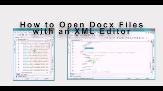 How to Open Docx Files with an XML Editor [upl. by Normi976]