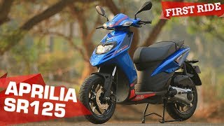 2018 Aprilia SR125  5 Things you need to know  First Ride Review [upl. by Nosecyrb]